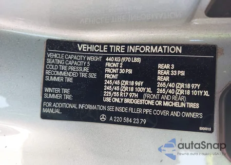 2006 Mercedes-Benz S 430 z USA, uszkodzony, nr VIN WDBNG70J66A462471